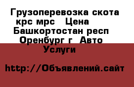 Грузоперевозка скота крс мрс › Цена ­ 45 - Башкортостан респ., Оренбург г. Авто » Услуги   